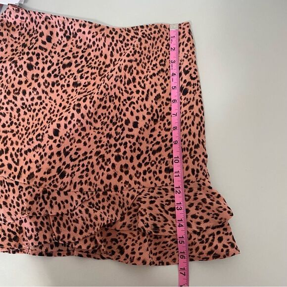 FRANCESCAS Tiered Fayne Leopard Mini Skirt - Picture 6 of 9